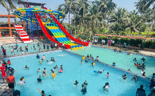 Resort with Swimming Pool and Beach Access in Virar